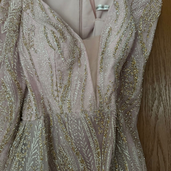 Gold Sequin Embellished Maxi Gown - Picture 11 of 16